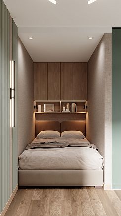 Компактная спальня в минималистичном стиле