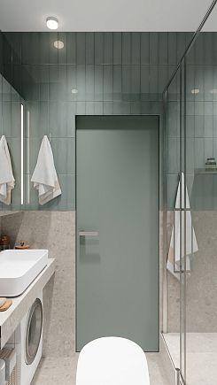 Современный санузел в минималистичном стиле